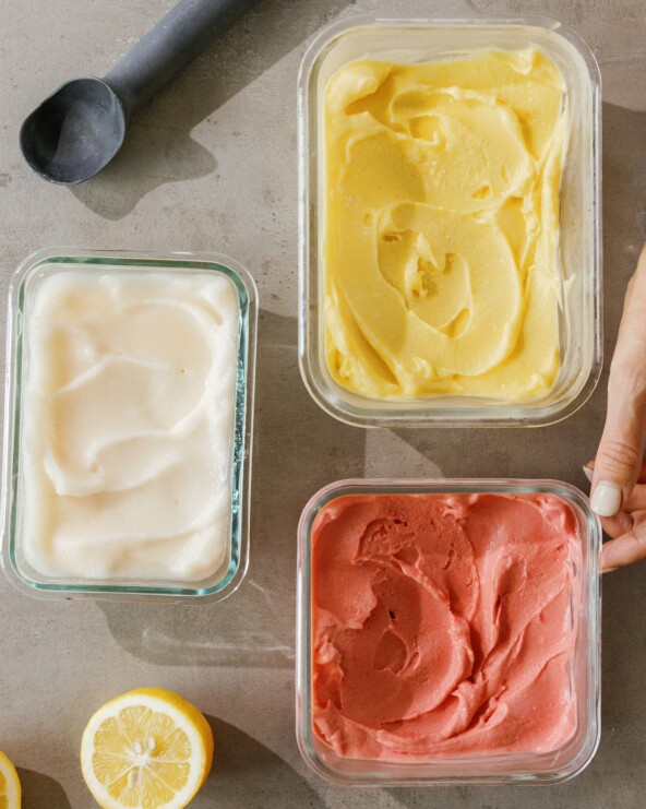 no churn sorbets