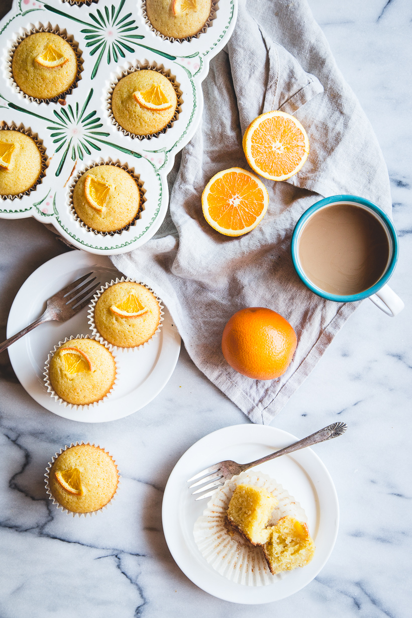 olive oil and orange blossom muffins