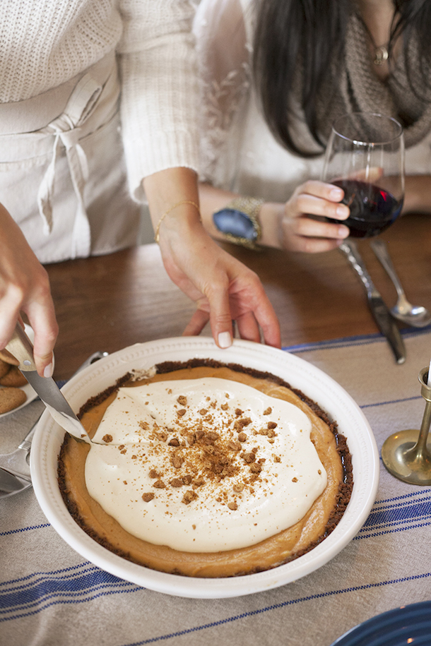 pumpkin & gingersnap pie_no bake recipes for holidays
