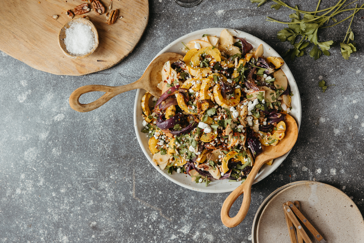Squash and farro salad_how to keep liver healthy